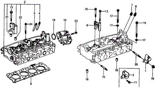 ENGINE/CYLINDER HEAD ('76-'77) for 1977 Honda CIVIC HATCHBACK #1