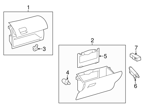 BODY/GLOVE BOX for 2012 Toyota Prius V #1