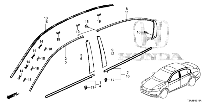 INTERIOR / BUMPER/MOLDING for 2014 Honda ACCORD SEDAN #1