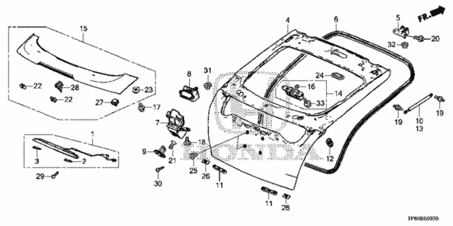 Tailgate for 2011 Honda Accord Crosstour #0