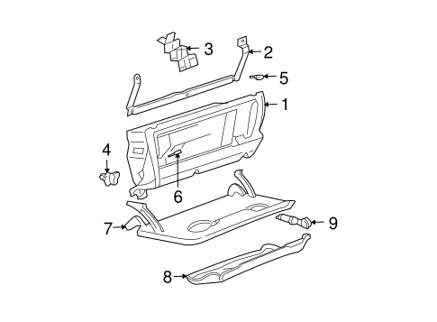 Glove Box for 1999 Volkswagen Jetta #1