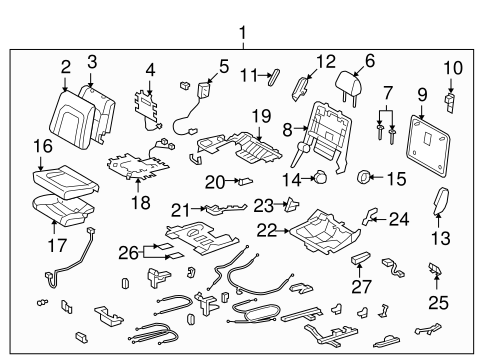BODY/REAR SEAT COMPONENTS for 2009 Toyota Land Cruiser #1