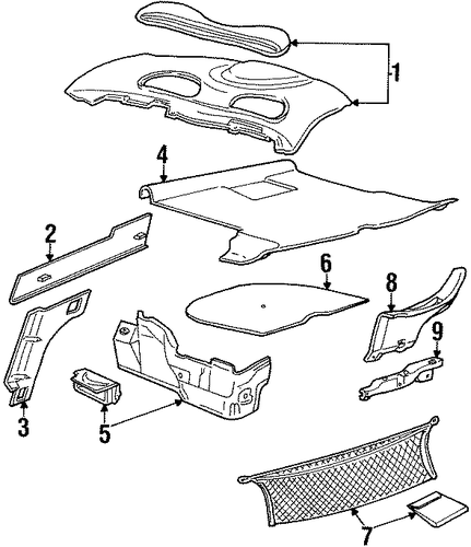 Taurus INTERIOR TRIM - REAR BODY