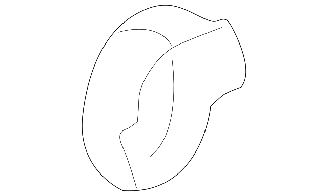 YL8Z78613C46AAE Деталь RETRACTOR ASSY COVER, LEFT