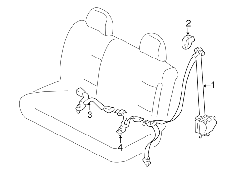 Mariner REAR SEAT BELTS