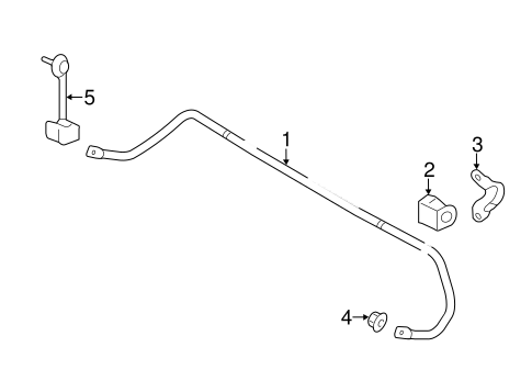 Rear Suspension/Stabilizer Bar & Components for 2010 Ford Edge #1