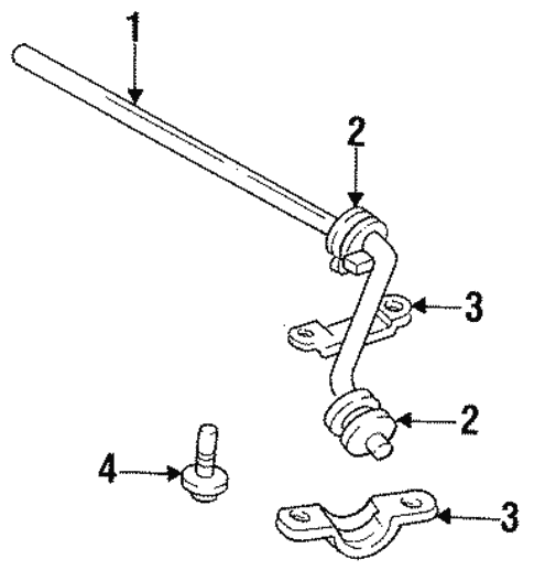 Stabilizer Bar & Components for 1993 Chrysler Town & Country #0