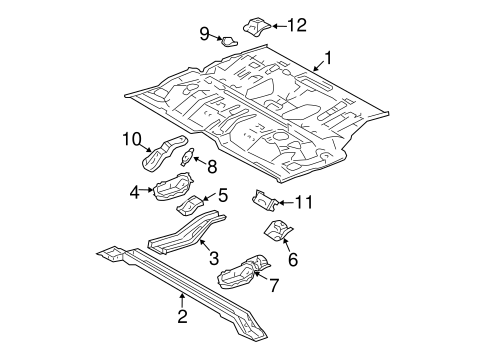 BODY/FLOOR & RAILS for 2009 Toyota 4Runner #1