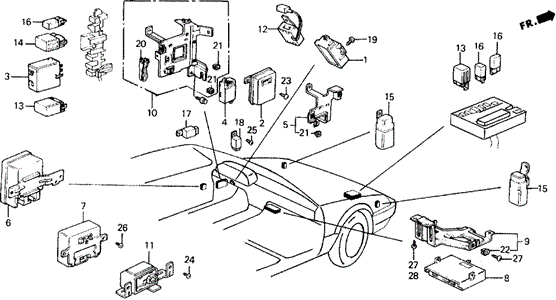 Relay - Integrated Unit for 1991 Honda Prelude #0