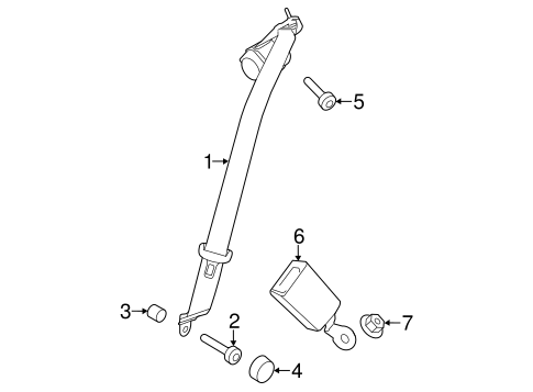 911 REAR SEAT BELTS