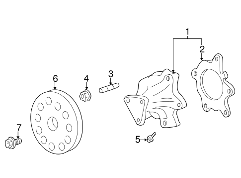 COOLING SYSTEM/WATER PUMP for 2001 Toyota Prius #2
