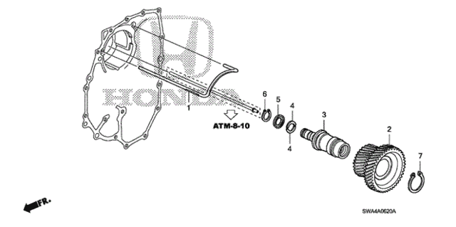 AT Idle Shaft for 2008 Honda CR-V #0