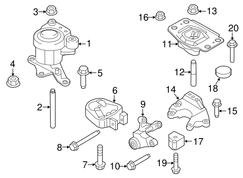 Fusion ENGINE & TRANS MOUNTING