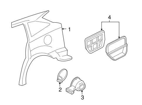 Focus QUARTER PANEL & COMPONENTS