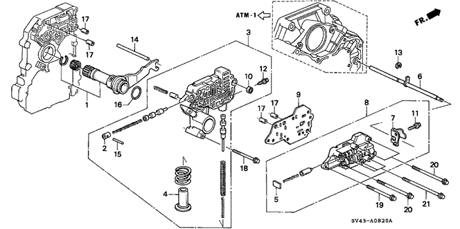 TRANSMISSION - AUTOMATIC/AT REGULATOR for 1995 Honda ACCORD SEDAN #1