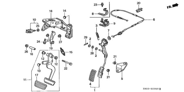 Bracket, Pedal Bracket, Pedal