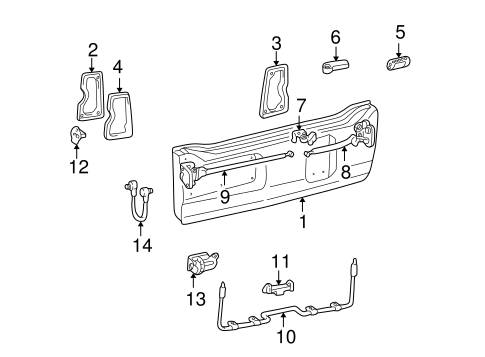 BODY/BACK DOOR for 2000 Toyota Land Cruiser #2