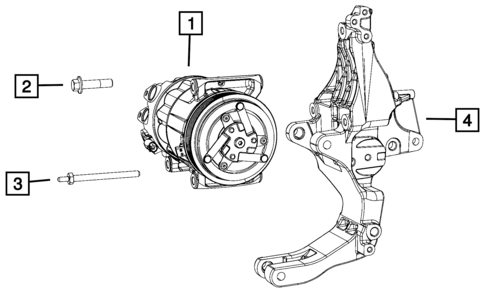Air Conditioner Compressor and Mounting for 2016 Fiat 500X #0