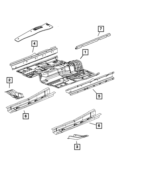 Floor Pans for 2011 Dodge Caliber #1