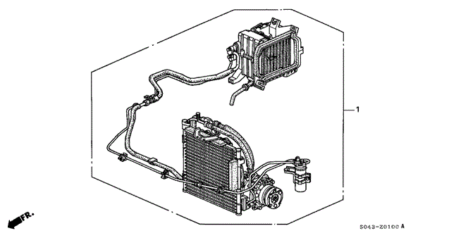 BODY / AIR CONDITIONING/KIT for 1996 Honda CIVIC SEDAN #1