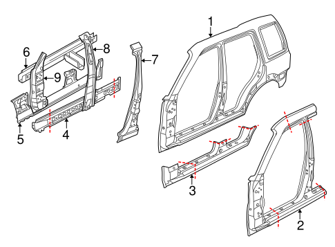 Freelander CENTER PILLAR