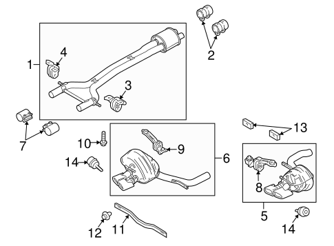 Panamera EXHAUST COMPONENTS