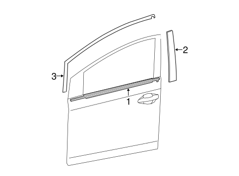 BODY/EXTERIOR TRIM - FRONT DOOR for 2013 Toyota Prius #1