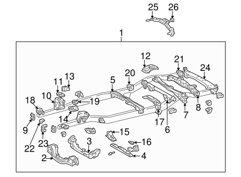 BODY/FRAME & COMPONENTS for 2006 Toyota Sequoia #2