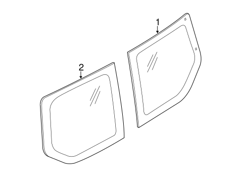 Transit Connect GLASS & HARDWARE - BACK