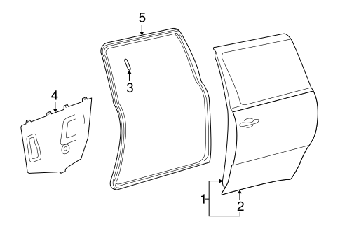 BODY/DOOR & COMPONENTS for 2002 Toyota Sienna #2