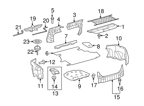 BODY/INTERIOR TRIM - REAR BODY for 2007 Toyota Camry #1