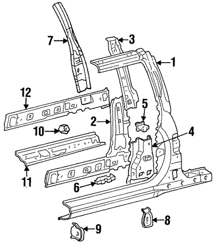 BODY/ROCKER PANEL for 1997 Toyota Paseo #2