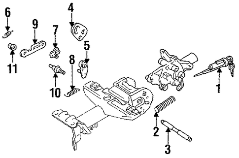 STEERING/HOUSING & COMPONENTS for 1997 Toyota Celica #1