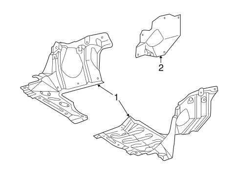 BODY/SPLASH SHIELDS for 2004 Toyota RAV4 #1