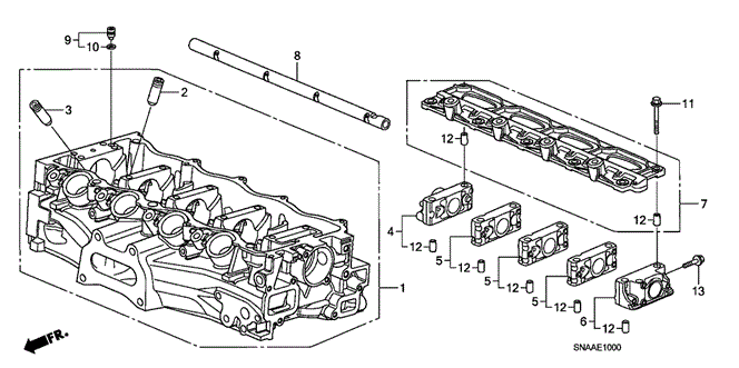 ENGINE/CYLINDER HEAD (1.8L) for 2009 Honda CIVIC SEDAN #1