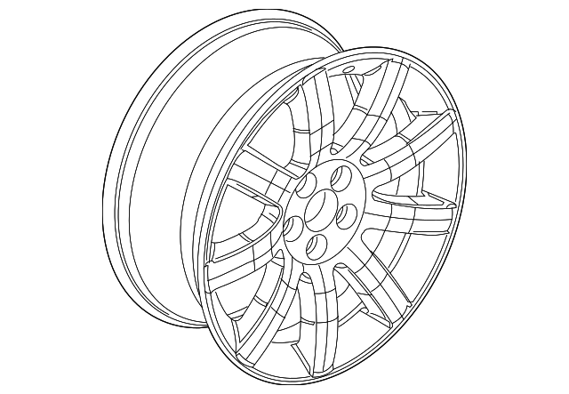 BA8Z-1007-D Деталь WHEEL, ALLOY