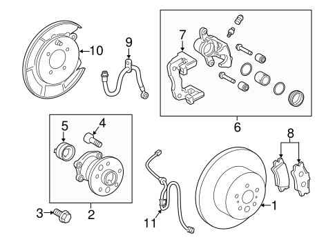 BRAKES/REAR BRAKES for 2012 Toyota Camry #1