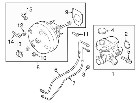 Body/Master Cylinder - Components On Dash Panel for 2016 Ford F-150 #3