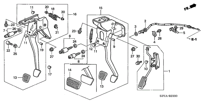Chassis/Pedal for 2004 Honda INSIGHT #1