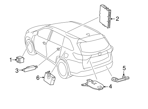 ELECTRICAL/KEYLESS ENTRY COMPONENTS for 2015 Toyota Highlander #1