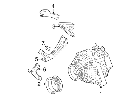 ELECTRICAL/ALTERNATOR for 2001 Toyota Highlander #1