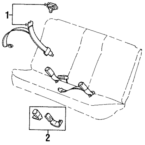 SC2 REAR SEAT BELTS