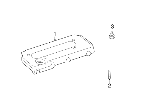 ENGINE/ENGINE APPEARANCE COVER for 2005 Toyota Highlander #1