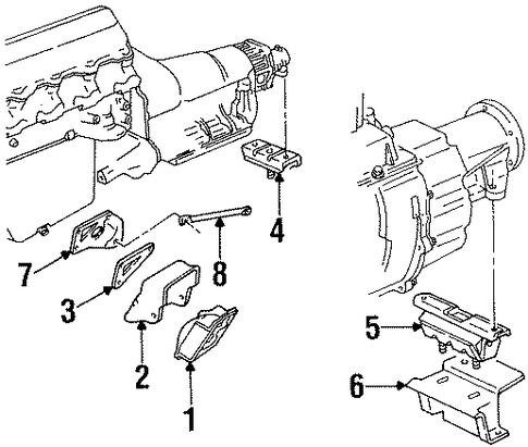 C2500 Pickup ENGINE & TRANS MOUNTING