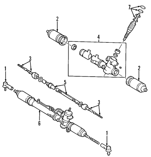 STEERING/P/S PUMP & HOSES for 2005 Toyota RAV4 #1