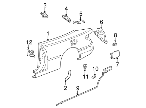 Body/Quarter Panel & Components for 2002 Toyota Solara #2