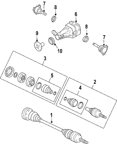 Cayenne AXLE SHAFTS & JOINTS