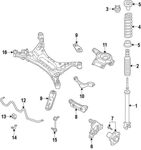 Rear Suspension/Rear Suspension for 2011 Nissan Altima #4