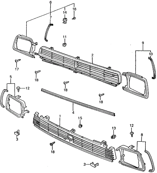 INTERIOR / BUMPER/GRILLE for 1982 Honda CIVIC SEDAN #1