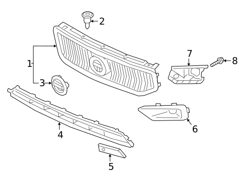 Grille for 2019 Volvo XC40 #0